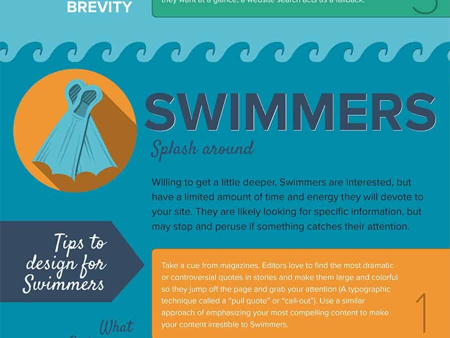 Skimmers, Swimmers & Divers: 3 Types of Visitor Your Website Must Cater For
